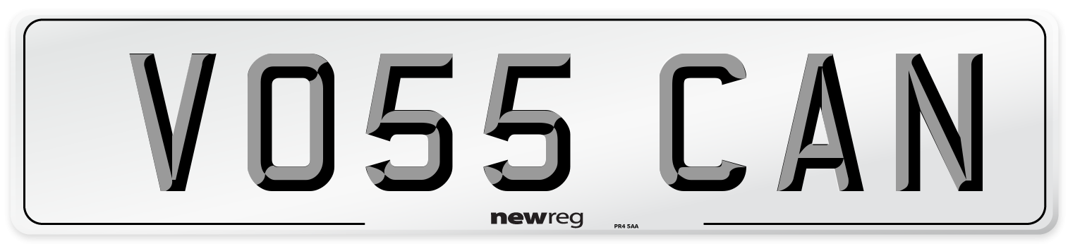 VO55 CAN Number Plate from New Reg